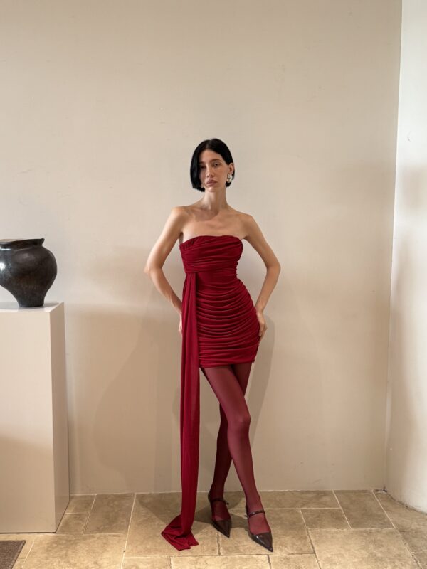 Draped mini dress